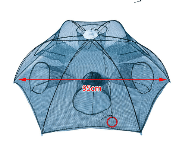 Strengthened 4-20 Holes Automatic Fishing Net Shrimp Cage Nylon Foldable Fish Trap Cast Net Cast Fold Crab Trap Fishing Network Strengthened 4-20 Holes Automatic Fishing Net Shrimp Cage Nylon Foldable Fish Trap Cast Net Cast Fold Crab Trap Fishing Network